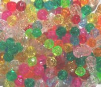 200 6mm Acrylic Faceted Mix